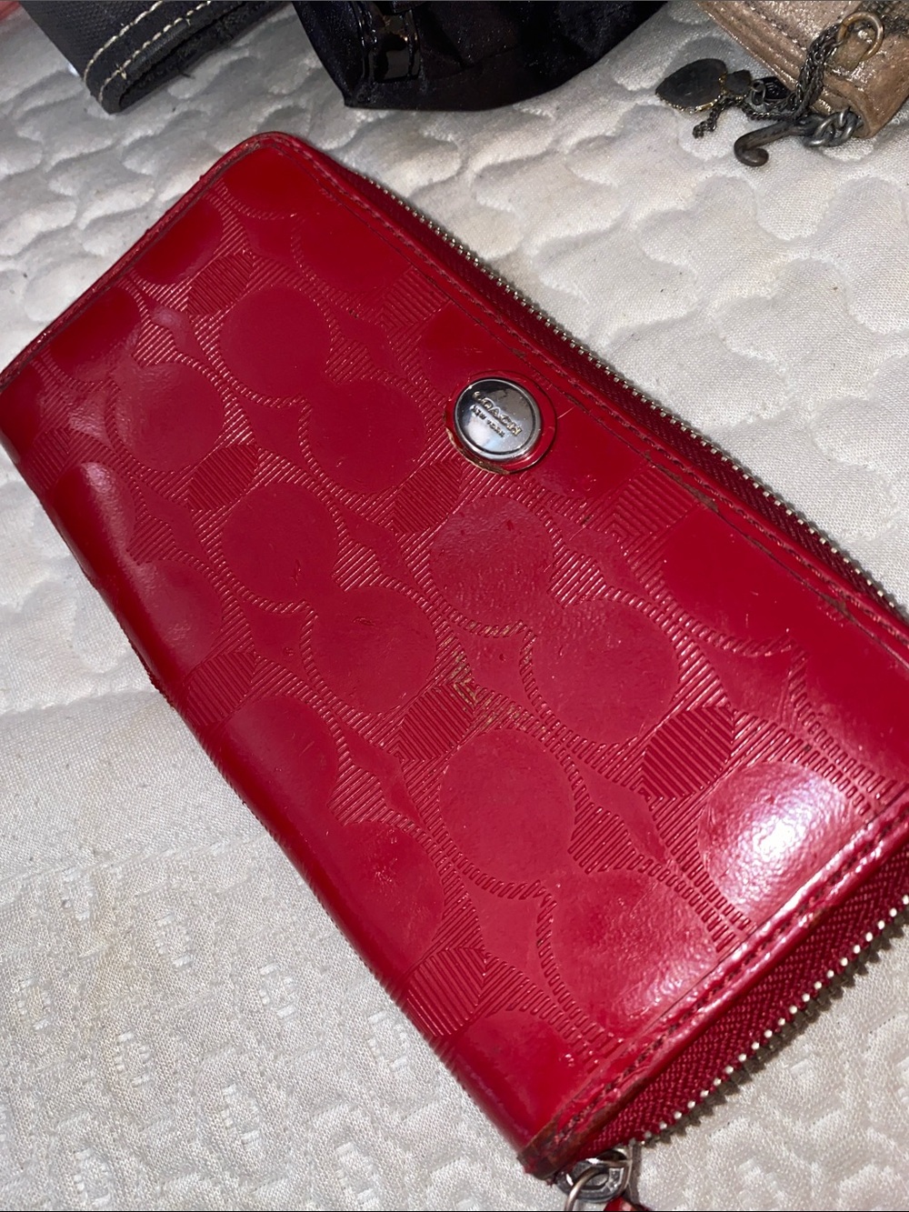 Coach Red Patent Wallet